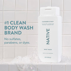Native Body Wash, bottle luxueuse prête pour votre douche quotidienne.