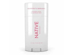 Déodorant Native Grapefruit et Bergamot, bouteille, parfum frais durable pour toute la journée.