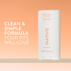 Native déodorant sans aluminium – application facile et sensation de fraîcheur durable.