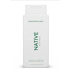 Native Gel Douche Eucalyptus et Menthe – Mousse riche qui nettoie et rafraîchit la peau.