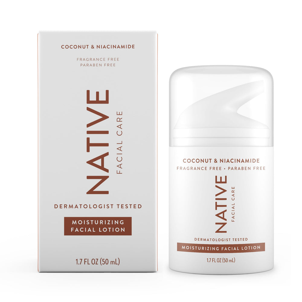 Native Hydratant Quotidien pour le Visage : bouteille en vedette offrant une hydratation légère et durable.