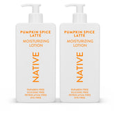 Lotion Native parfum Citrouille et Épices, flacon élégant pour hydratation durable