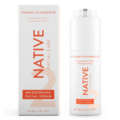 Sérum Éclaircissant Native - flacon pompe pour hydratation rapide et usage quotidien