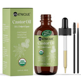 Natnique huile ricin - bouteille 2 oz pour cheveux, soin capillaire naturel