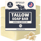 Natrulo savon tallow boeuf naturel – texture riche pour une hydratation durable.