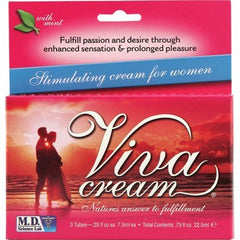 Natural Balance Viva Crème stimulante pour femmes, tube, hydratation quotidienne.