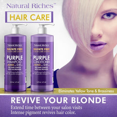 Natural Riches Conditionneur violet bouteille: hydratation douce pour cheveux colorés