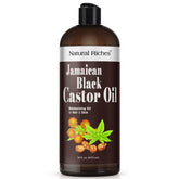 Natural Riches Jamaican Black Castor Oil bottle for hair and skin care.