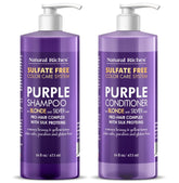 Natural Riches Shampoing violet bouteille: neutralise les reflets jaunes pour blondes