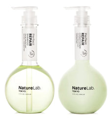 NatureLab.TOKYO Perfect Repair Shampoo flacon : réparateur profond pour cheveux abîmés et colorés.