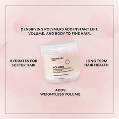NatureLab.TOKYO Perfect Volume Masque: amidon de riz épaississant pour des cheveux plus denses.