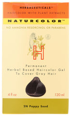 Naturcolor coloration cheveux – Graines de pavot et bouteille prête à l’emploi.