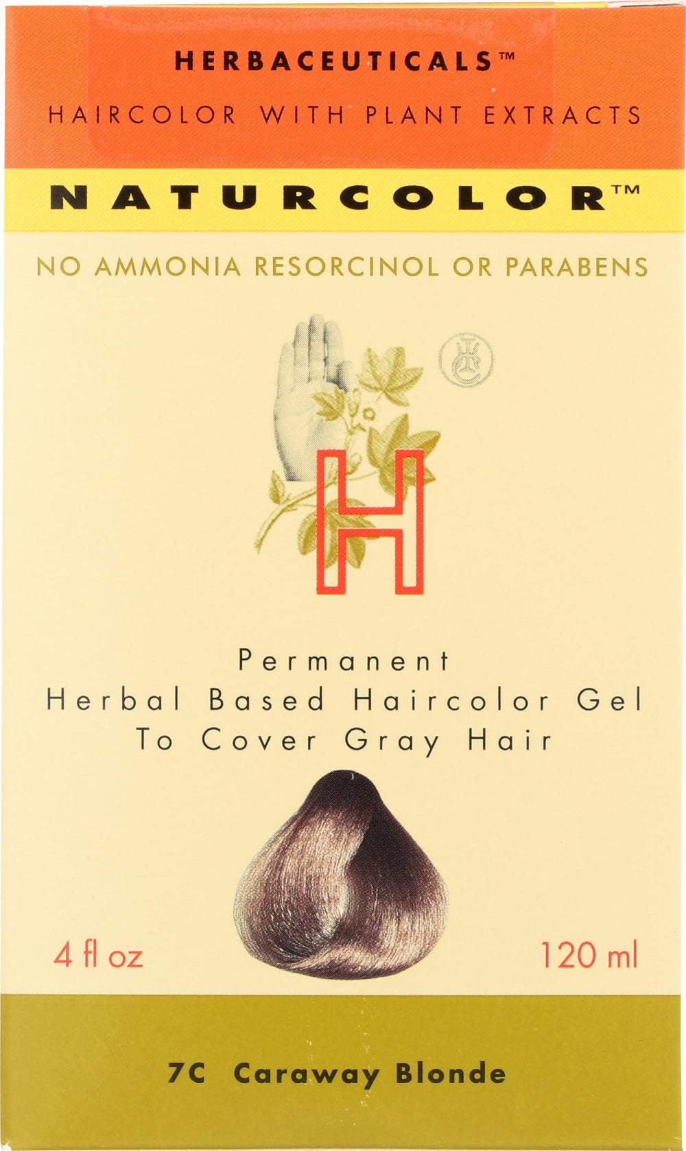 naturcolor gel colorant cheveux 7C blond carvi — application facile et précise