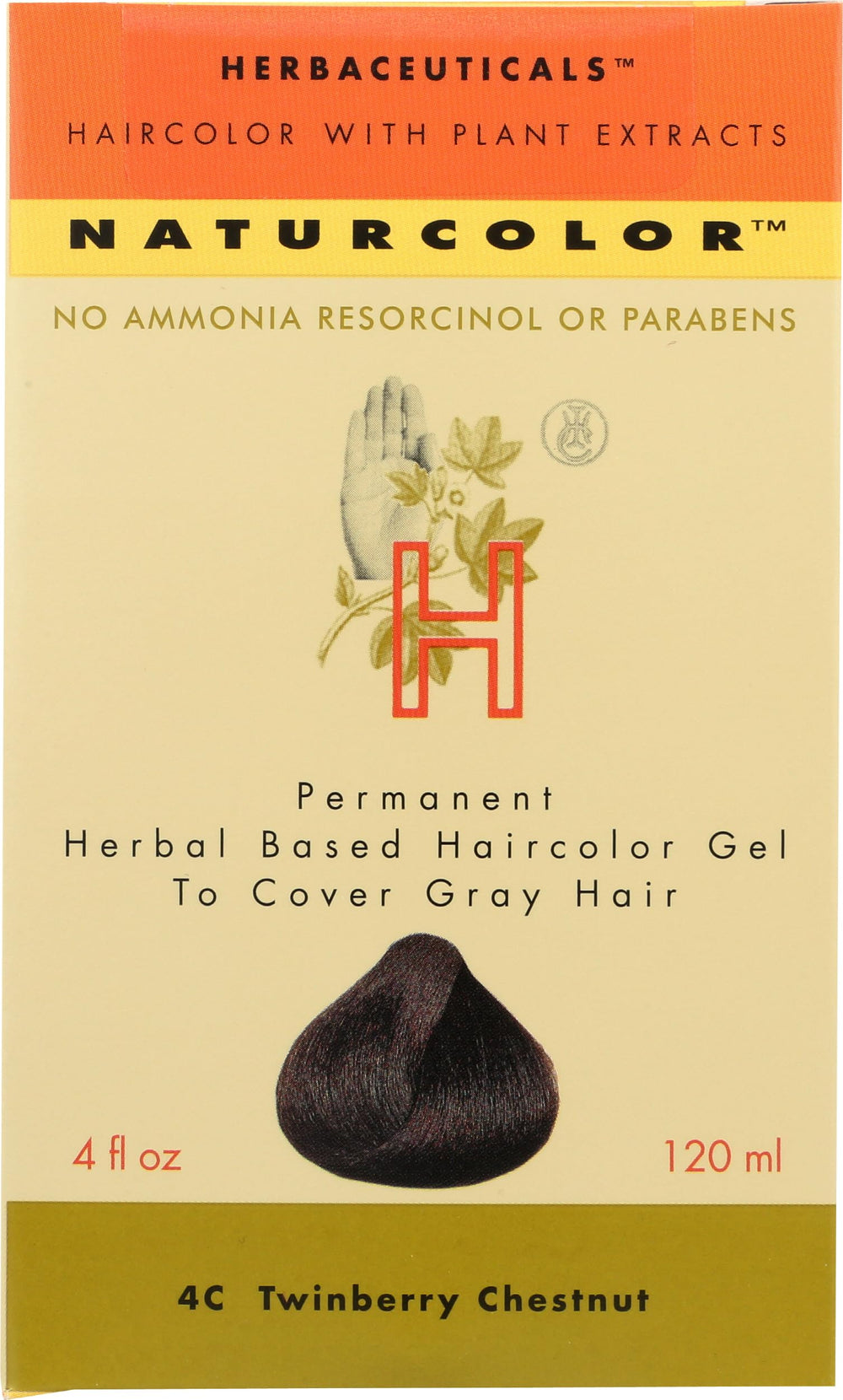 Naturcolor Twinberry Chestnut: flacon colorant prêt à l'emploi, résultat naturel