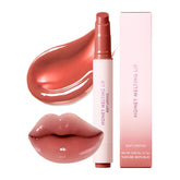 Nature Republic baume-levres miel rose-corail, texture fondante et hydratante.