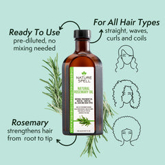 Nature Spell après-shampoing croissance, flacon, renforce et apporte brillance.