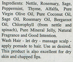Nature's Blessings pommade cheveux coiffage naturel pour look soigné sans résidu.