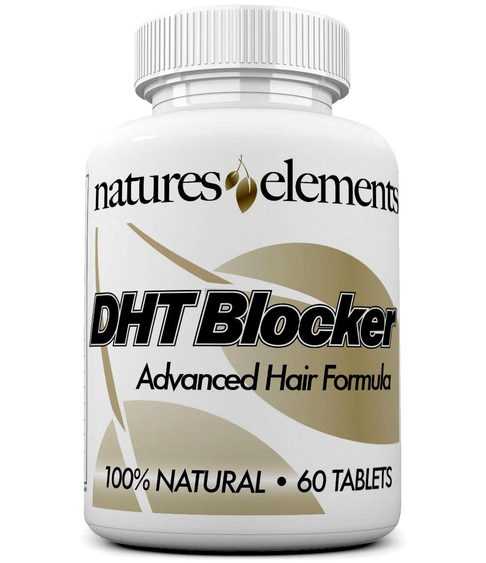 Natures Elements DHT Blocker flacon de comprimés – soutien capillaire potentiel.