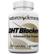 Natures Elements DHT Blocker flacon de comprimés – soutien capillaire potentiel.