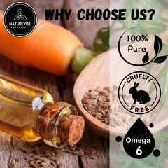 Close up of Naturevibe Botanicals Carrot Oil drop highlights texture for massage