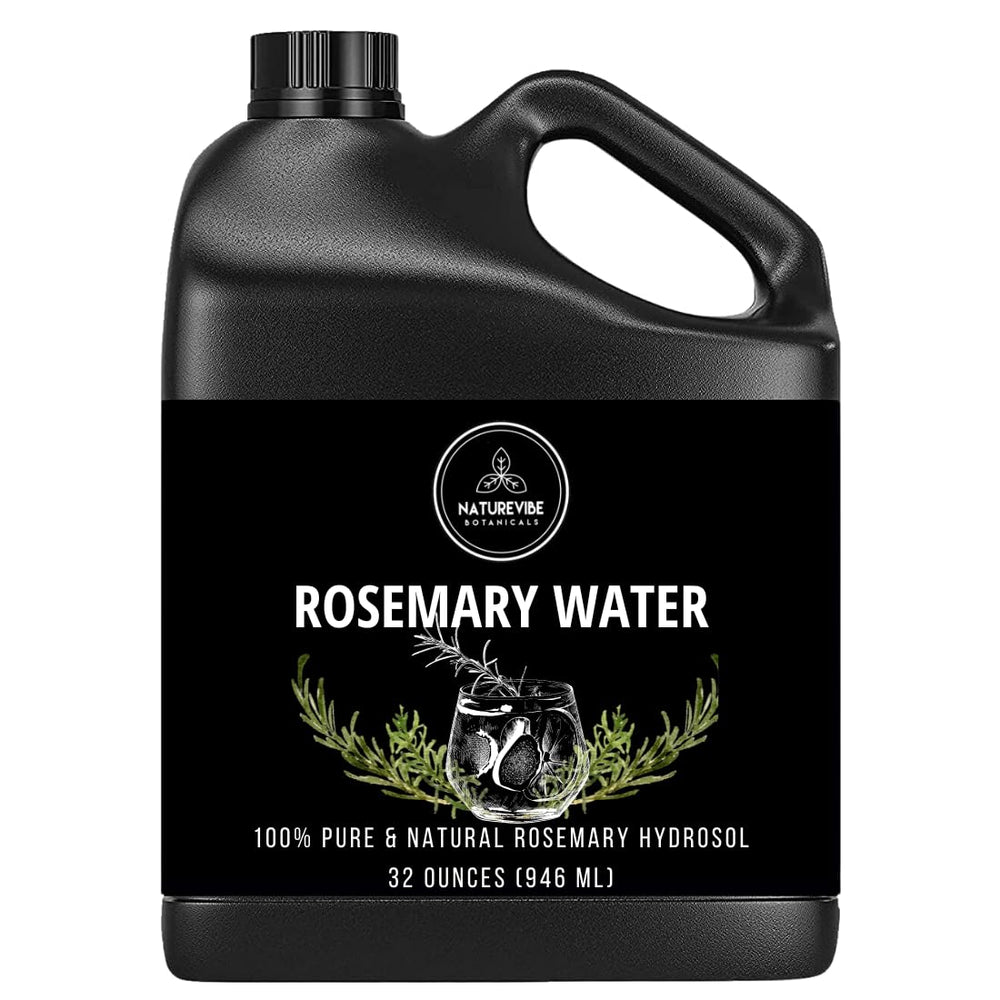 Naturevibe Botanicals Eau de Romarin, bouteille 946ml, soin capillaire pur et naturel