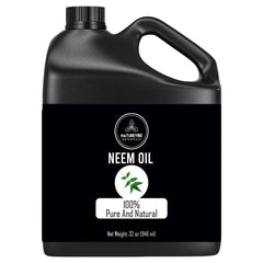 Huile Neem Naturevibe Botanicals, bouteille 32 onces, pure et naturelle pour peau et cheveux.