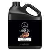 Naturevibe Botanicals Huile de Ricin, bouteille versante, hydratation durable pour les cheveux.