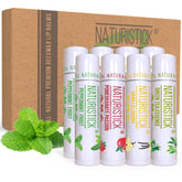 Naturistick baume lèvres vanille – application douce et hydratante pour lèvres sèches.