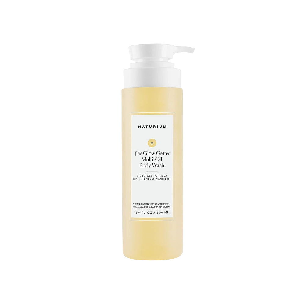 Naturium Glow Getter – bouteille-huile, hydratation douce prête pour une routine quotidienne.