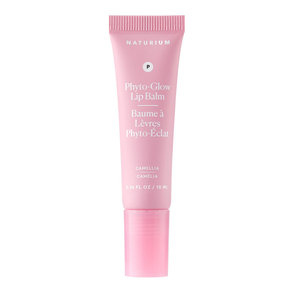 Naturium Phyto-Glow baume lèvres tube : hydratation durable et fini brillant.