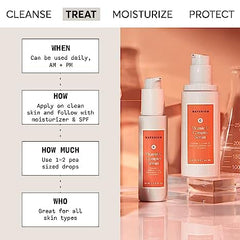 Naturium Sérum vitamine C complexe, texture gel-crème prête à hydrater la peau.