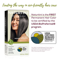 Naturtint 1N Noir Ebene: couleur sans ammoniaque, expérience douce.