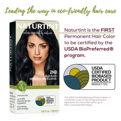 Naturtint 2NB Bleu Noir – formule sans ammoniaque pour cheveux en douceur