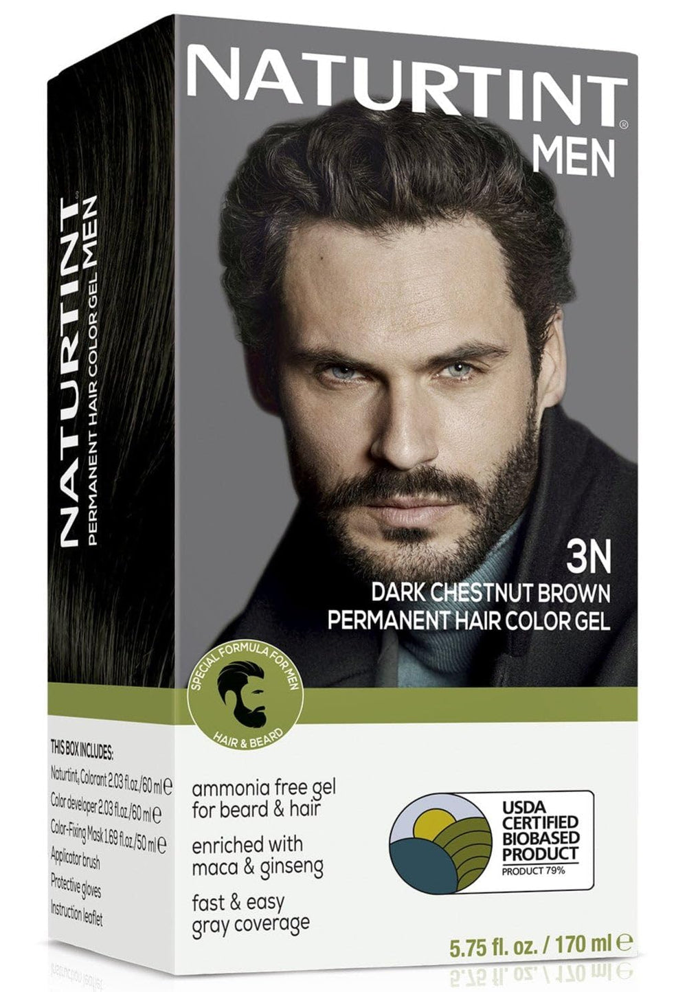 Naturtint 3N brun châtaigne – bouteille pour application pratique et rapide