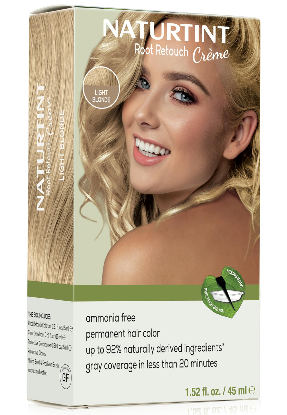 Naturtint retouche racine blond clair pour couverture rapide des gris.