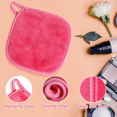Natwag lingettes démaquillage microfibre multicolores, préparation prête pour le rituel quotidien.