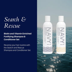 NAVY Hair Care - bouteille d'après-shampooing, facilite le démêlage et nourrit les longueurs.