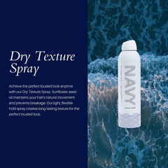 navy hair care application-brume-cheveux-secs offre texture souple et facile