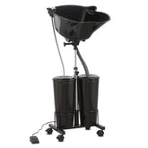 Nazalus lavabo-shampoing portable avec pompe électrique, lavage mains-libres pratique.