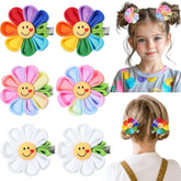 Barette fleur colorée NCMAMA pour enfants, accessoire coloré pour cheveux