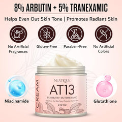 Neatique crème Niacinamide et Glutathione — soin nourrissant qui aide à lisser la texture.