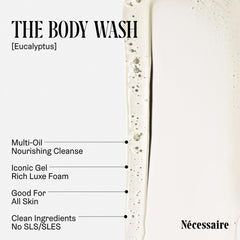 Gel douche Nécessaire en flacon, senteur eucalyptus apaisante.