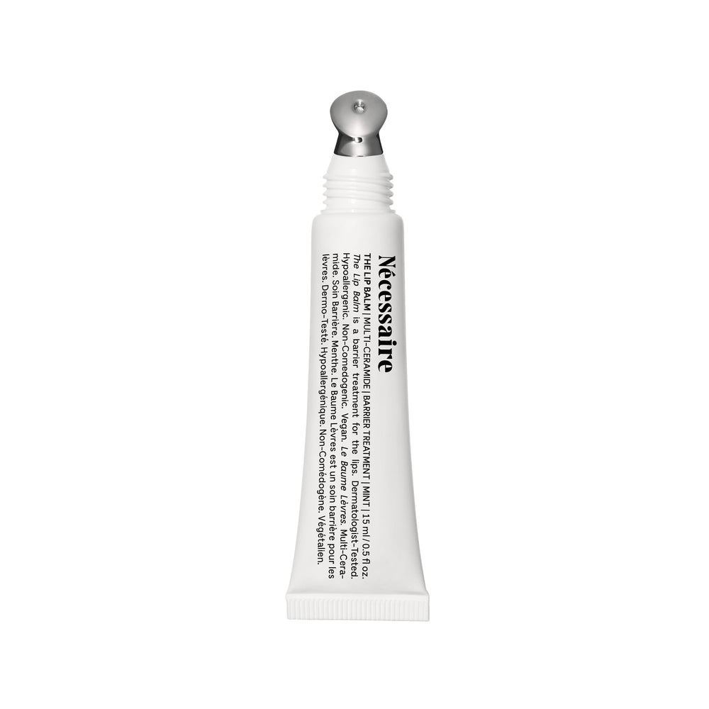 Nécessaire baume à lèvres, tube et étui, hydratation rapide des lèvres.