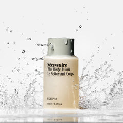 Nécessaire Mini Gel Douche Eucalyptus – contient niacinamide et huiles végétales nourrissantes.