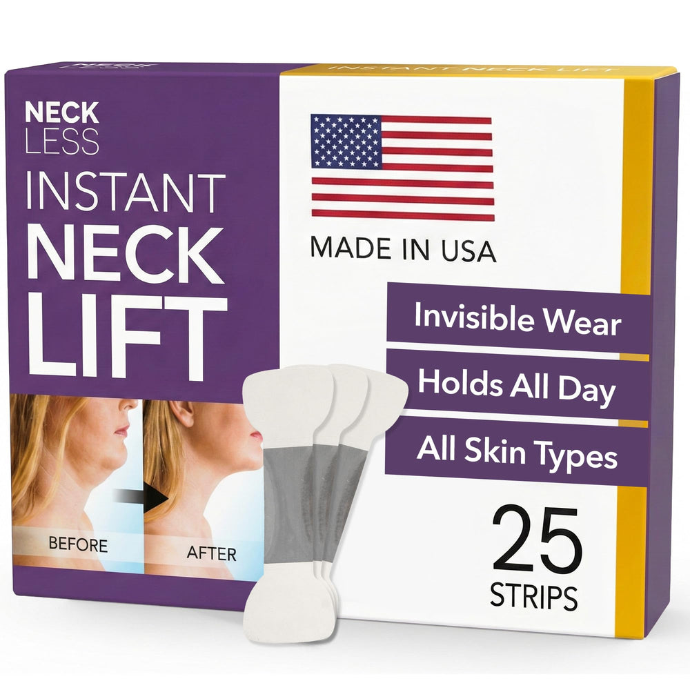 NECK LESS bandes-lift-visage-invisible pour un contour discret.