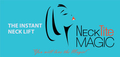 NeckTITE Magic instant neck lift strip delivering dramatic contouring without surgery for events.