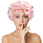 Necole bonnet-dormir en soie Mulberry 22 Momme protège les cheveux des frottements nocturnes
