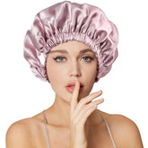 Necole bonnet-soie-22mommes-nuit: douceur et protection des cheveux pendant le sommeil.