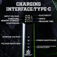 NEDPAIN Batterie 1500mAh rechargeable et charge rapide.