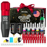 Neebol Tattoo Gun Kit en main, prêt à démarrer.